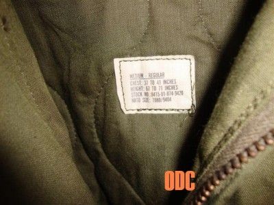   Surplus CVC Tankers Flame Resistant OD Green Jacket MEDIUM USGI  