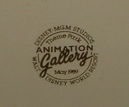 Original Opening Day Disney MGM Studio Mickey Mouse Cel  