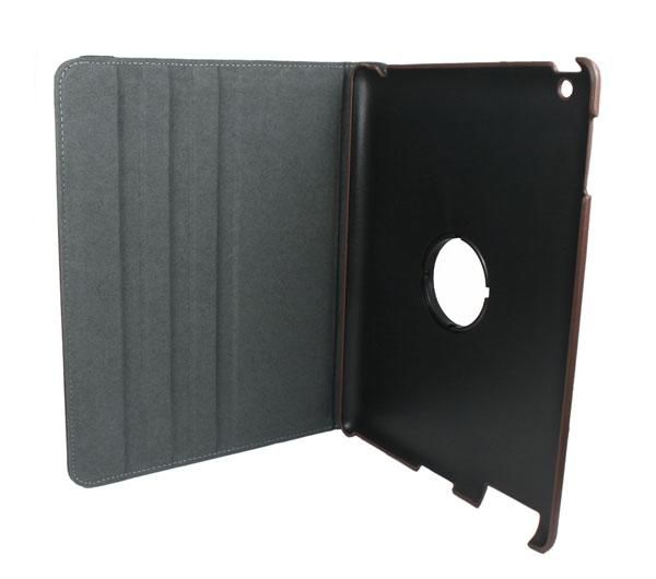   Smart Cover Leather Case With Rotating Stand For Apple iPad 2  
