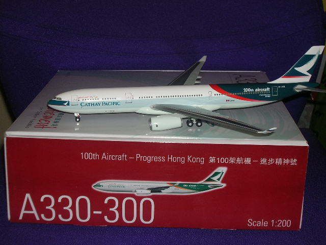 Herpa Wings 1200 Cathay Pacific A330 300 100th Aircraf  