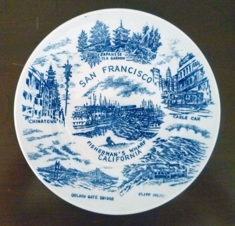 Vintage San Francisco Collector Plate Fishermans Wharf  