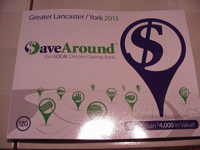 2012 Save Around Coupon Book   Lancaster/York, PA  