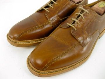 Allen Edmonds BRUCE Saddle Waxy Leather Bicycle Toe Dress Shoes 9.5 D 