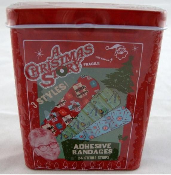 Christmas Story Adhesive Bandages in Tin New Sealed NECA  