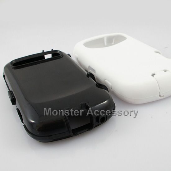 White Double Layer Hard Case Snap On Cover For Samsung Admire  