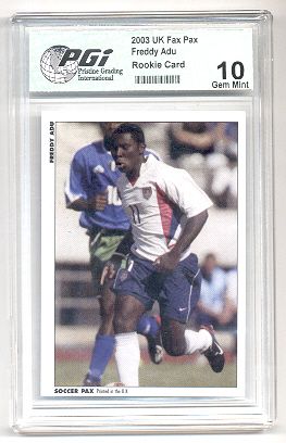 2003 Freddy Adu Rookie Review PGI 10 ado 1st CARD EVER  