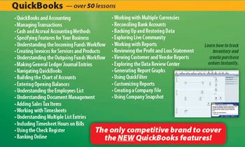 Learn to use Quickbooks Accounting Training Vista XP 7  