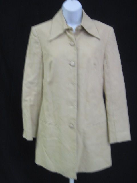 VIVIENNE TAM Tan Jacket Skirt Suit Size 1  