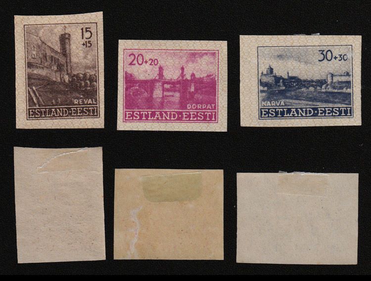 Estonia, 1941, SC NB1 NB3, mint, imperf. b6950  