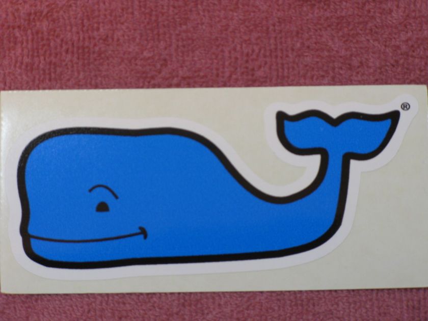 VINEYARD VINES RARE BLUE WHALE VINYL STICKER DECAL SOUTHERN PROPER 