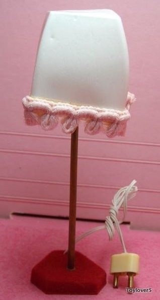 DOLLHOUSE VINTAGE GERMAN FLOOR LAMP APPRX. 4 3/4 TALL  