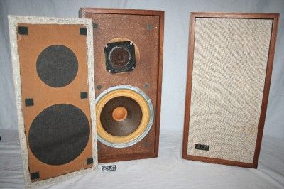 Clean 1960s Vintage USA Made KLH Model 17 Seventeen SPEAKERS pair 60s 