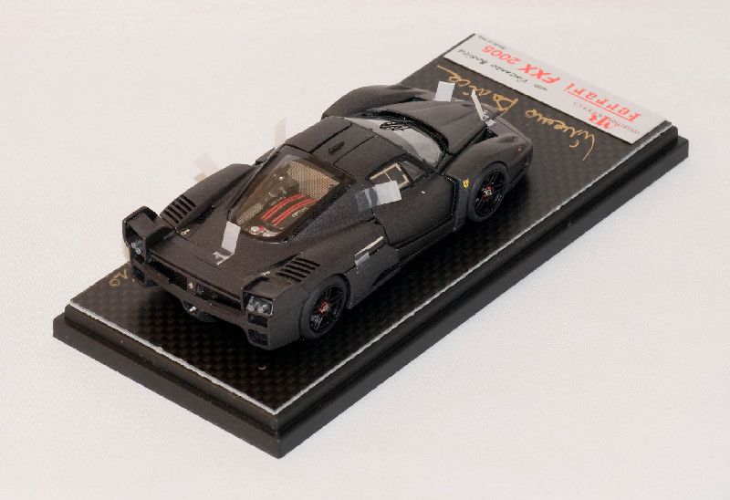 43 MR BOSICA FERRARI FXX BLACK CARBONIUM OPEN/CLOSE  