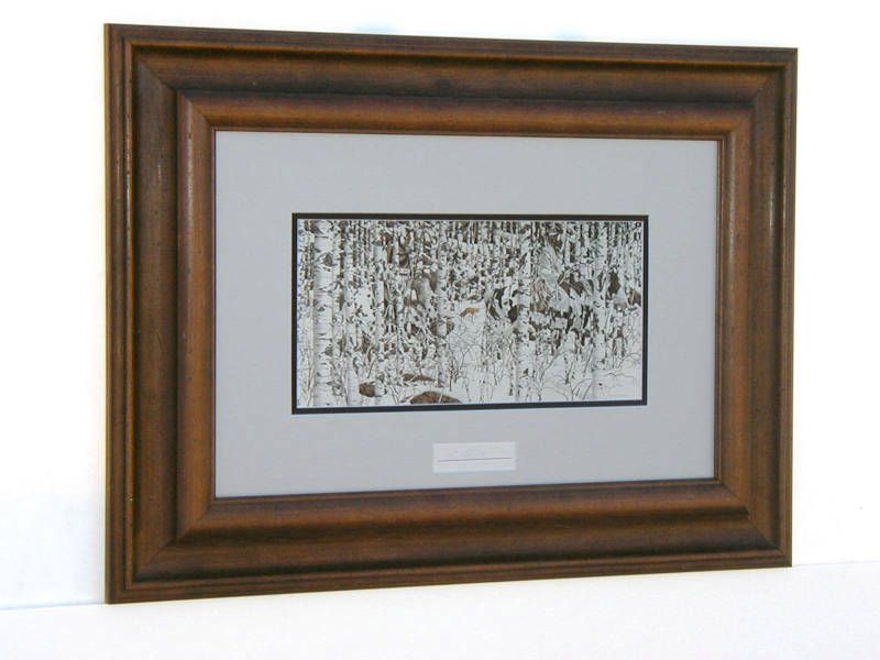 Bev Doolittle WOODLAND ENCOUNTER   SIGNED   4 European Wood Frame 