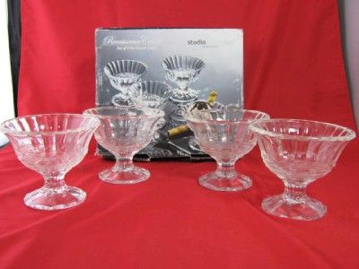 Set of 4 Studio Silversmiths Renaissance Ice Cream Cups  