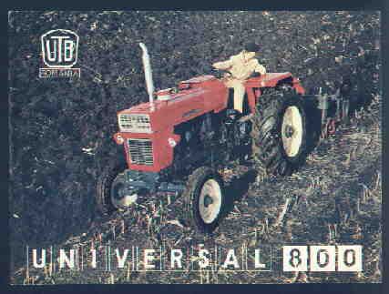 UTB Romania Universal 800 Tractor Specs Brochure  