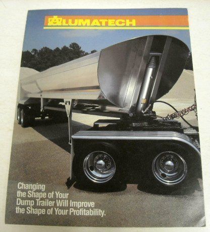 Alumatech 1992 Dump Trailer Sales Brochure  