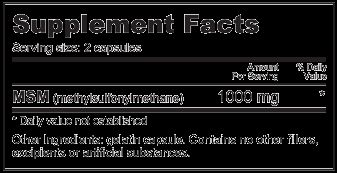 NutraBio MSM (Methylsulfonylmethane) 500 mg   150 Capsules 