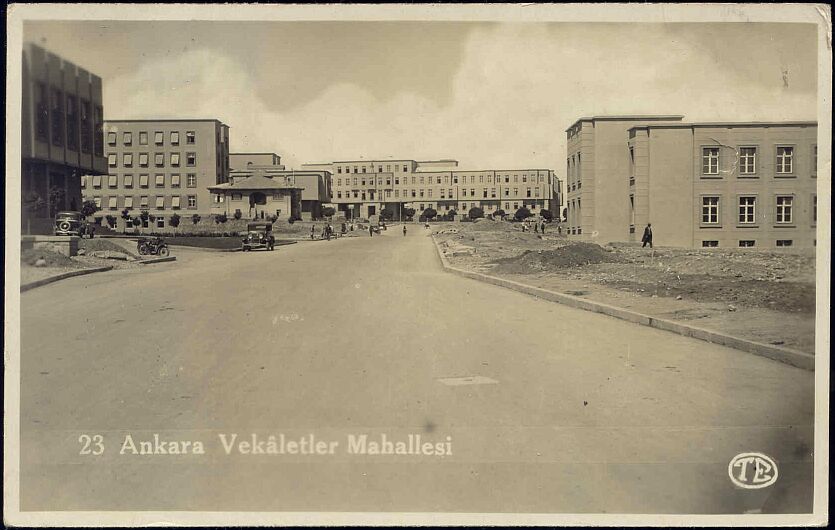 turkey, ANKARA, Vekaletler Mahallesi (1935) RPPC  