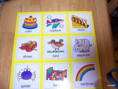 USBORNE LEARNING GAMES PICTURE WORD LOTTO  