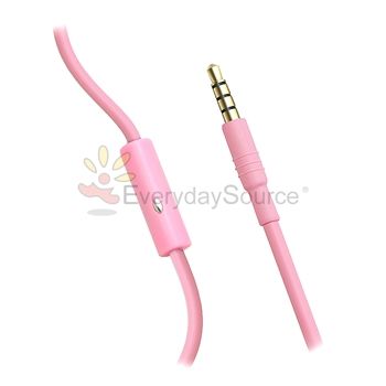 Baby Pink OEM CONNECTLAND Over Ear Headset With Mic For iPhone Touch 