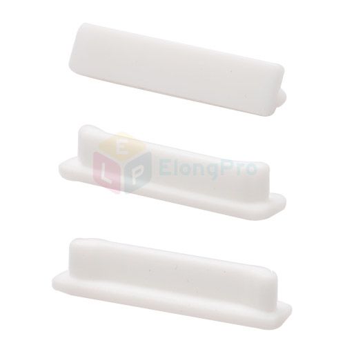 White Silicone Dock Cover Dust Cap for apple ipod ipad 2 iPhone 