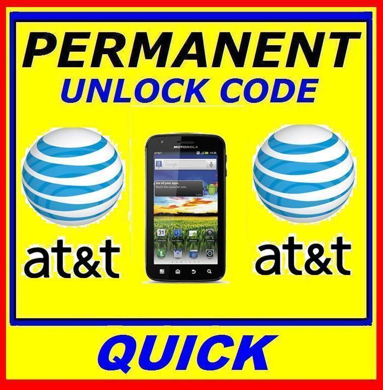   ★★★ Unlock Code For At&t Motorola Atrix 4G ★★★★  