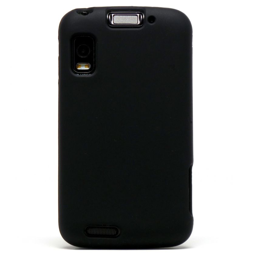 BLACK SOFT SILICONE GEL COVER CASE MOTOROLA ATRIX 4G  