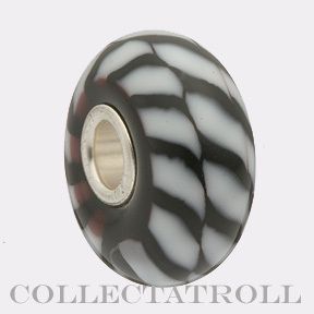 Authentic Trollbeads Zebra Bead Trollbead  