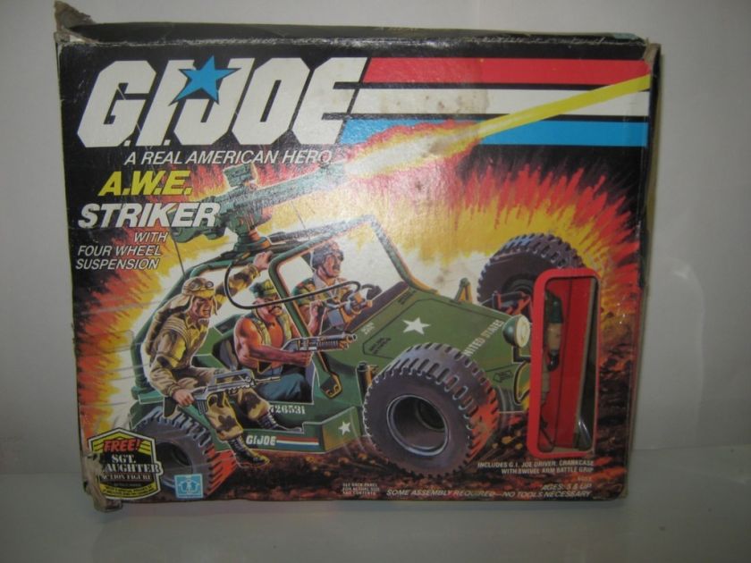 Vintage GI JOE AWE Striker w/ Sealed Crankcase Unused  