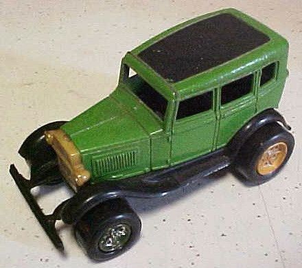 Tootsie Toy Green Ford Model A Touring Sedan  
