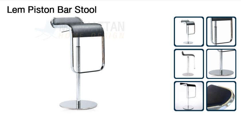 LEM PISTON BAR STOOL► BLACK SEAT► SHIN & TOMOKO AZUMI►  