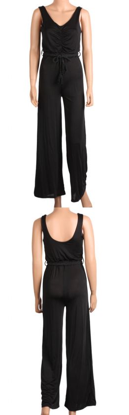 fancyqube CHIC V NECK LONG TANK JUMPSUIT 2121  