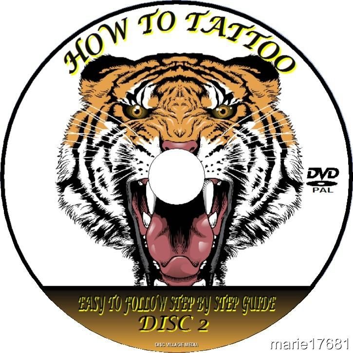 LEARN HOW TO TATTOO STEP BY STEP DVD GUIDE, EASY TO FOLLOW LESSONS 2 