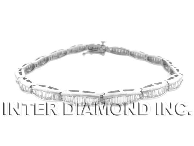 05 CTW BAGUETTES DIAMOND BRACELET 14KT  