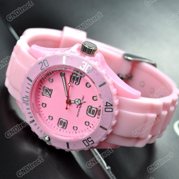 New Soft Five Color Fashion Unisex New Fashion Silicone Quartz Jelly 