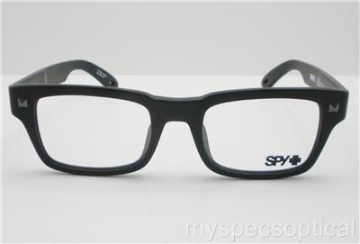 SPY + Braden Matte Black 49mm New 100% Authentic Eyeglass Frame  