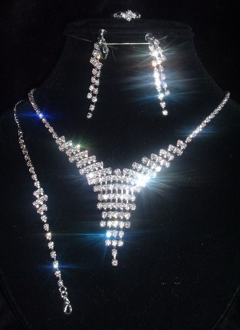wholesale 48pcs Czech rhinestone costume necklace sets  