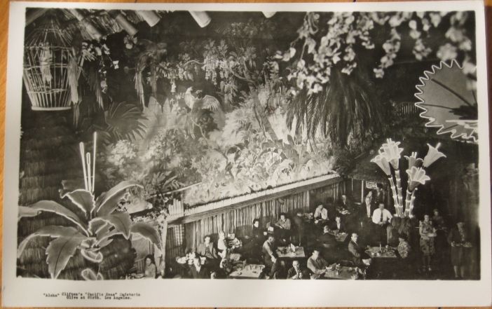 1930 PC Pacific Seas Tiki Bar Interior Los Angeles, CA  