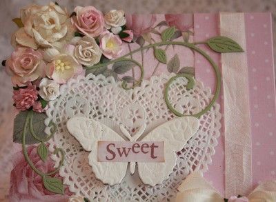   Handmade Greeting Easel Card DANI Paper Piecing TPHH FABULOUS FRIDAY