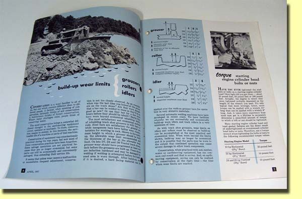 CATERPILLAR TRACTOR Service Reporter Magazine 1957  