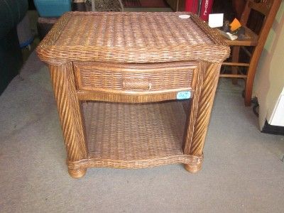 Wicker End Table  