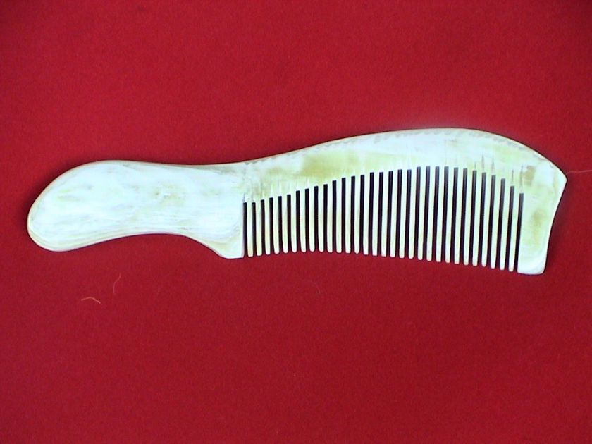 SUPERIOR QUALITY IVORY/GLOSSY SHEEP HORN COMB   7.75  