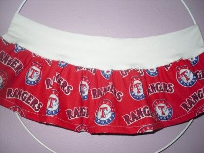 MLB TEXAS RANGERS MINI SKIRT EXOTIC DANCEWEAR CLUBWEAR  