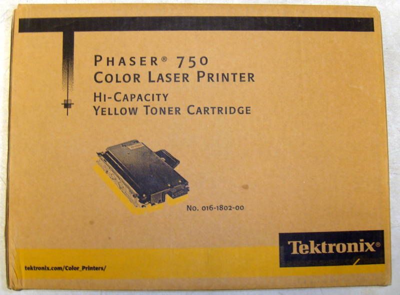 NEW*** TEKTRONIX PHASER 750 YELLOW TONER CARTRIDGE 042215463737 