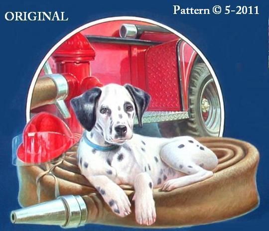 Dalmation Pup Cross Stitch Pattern Fire Dog TBB  