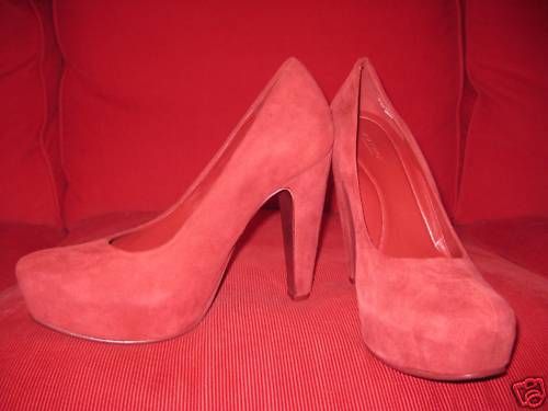 TARA SUBKOFF red suede shoes from Itermix size 8  