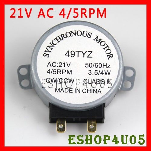 New microwave turntable synchronous motor 21VAC 21V AC  