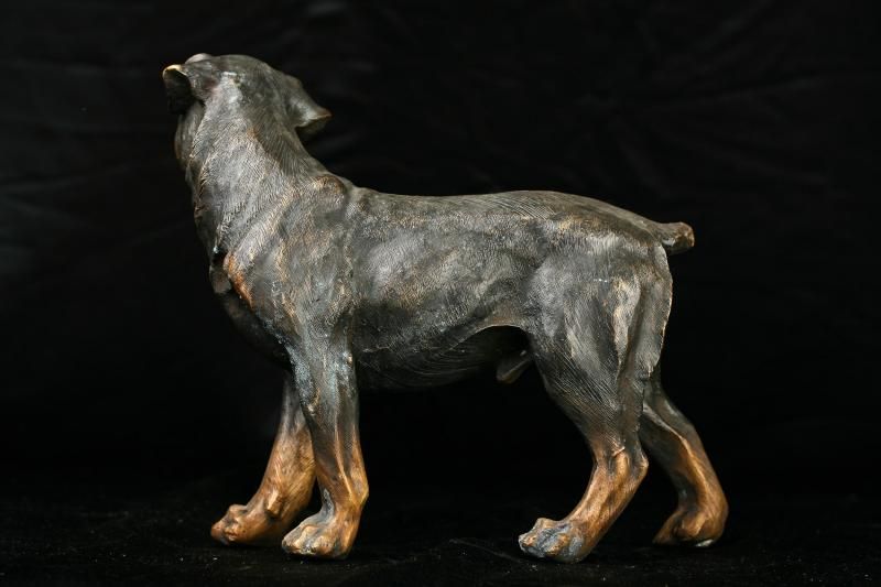 Bronze Rottweiler Dog Statue Casting Dogs German Breeds  