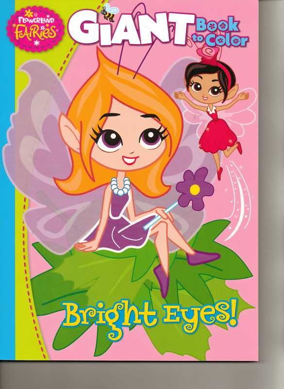 FLOWERLAND FAIRIES  BRIGHT EYES  COLORING BOOK  